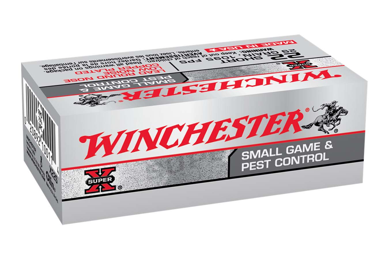 WINCHESTER AMMO 22 Short 29 gr Copper Plated LRN Low Noise Super-X 50/Box